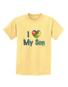 I Heart My Son - Autism Awareness Childrens T-Shirt by TooLoud-Childrens T-Shirt-TooLoud-Daffodil-Yellow-X-Small-Davson Sales