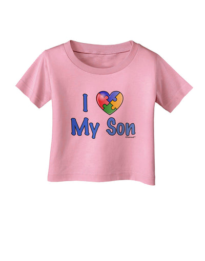 I Heart My Son - Autism Awareness Infant T-Shirt by TooLoud-Infant T-Shirt-TooLoud-Candy-Pink-06-Months-Davson Sales