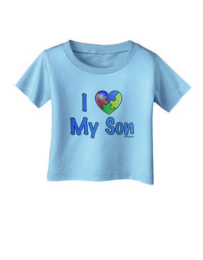 I Heart My Son - Autism Awareness Infant T-Shirt by TooLoud-Infant T-Shirt-TooLoud-Aquatic-Blue-06-Months-Davson Sales