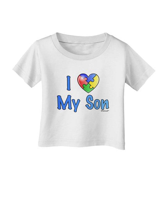I Heart My Son - Autism Awareness Infant T-Shirt by TooLoud-Infant T-Shirt-TooLoud-White-06-Months-Davson Sales
