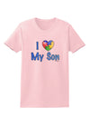 I Heart My Son - Autism Awareness Womens T-Shirt by TooLoud-Womens T-Shirt-TooLoud-PalePink-X-Small-Davson Sales