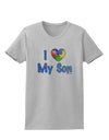 I Heart My Son - Autism Awareness Womens T-Shirt by TooLoud-Womens T-Shirt-TooLoud-AshGray-X-Small-Davson Sales