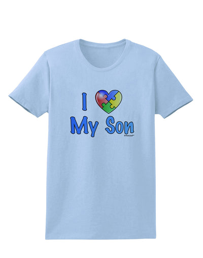 I Heart My Son - Autism Awareness Womens T-Shirt by TooLoud-Womens T-Shirt-TooLoud-Light-Blue-X-Small-Davson Sales