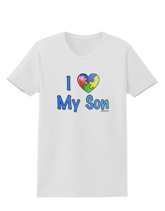 I Heart My Son - Autism Awareness Womens T-Shirt by TooLoud-Womens T-Shirt-TooLoud-White-X-Small-Davson Sales