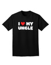 I Heart My Uncle Adult Dark T-Shirt by TooLoud-Mens T-Shirt-TooLoud-Black-Small-Davson Sales