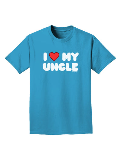 I Heart My Uncle Adult Dark T-Shirt by TooLoud-Mens T-Shirt-TooLoud-Turquoise-Small-Davson Sales