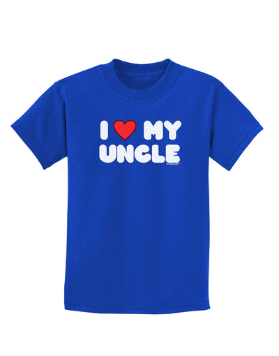 I Heart My Uncle Childrens Dark T-Shirt by TooLoud-Childrens T-Shirt-TooLoud-Royal-Blue-X-Small-Davson Sales