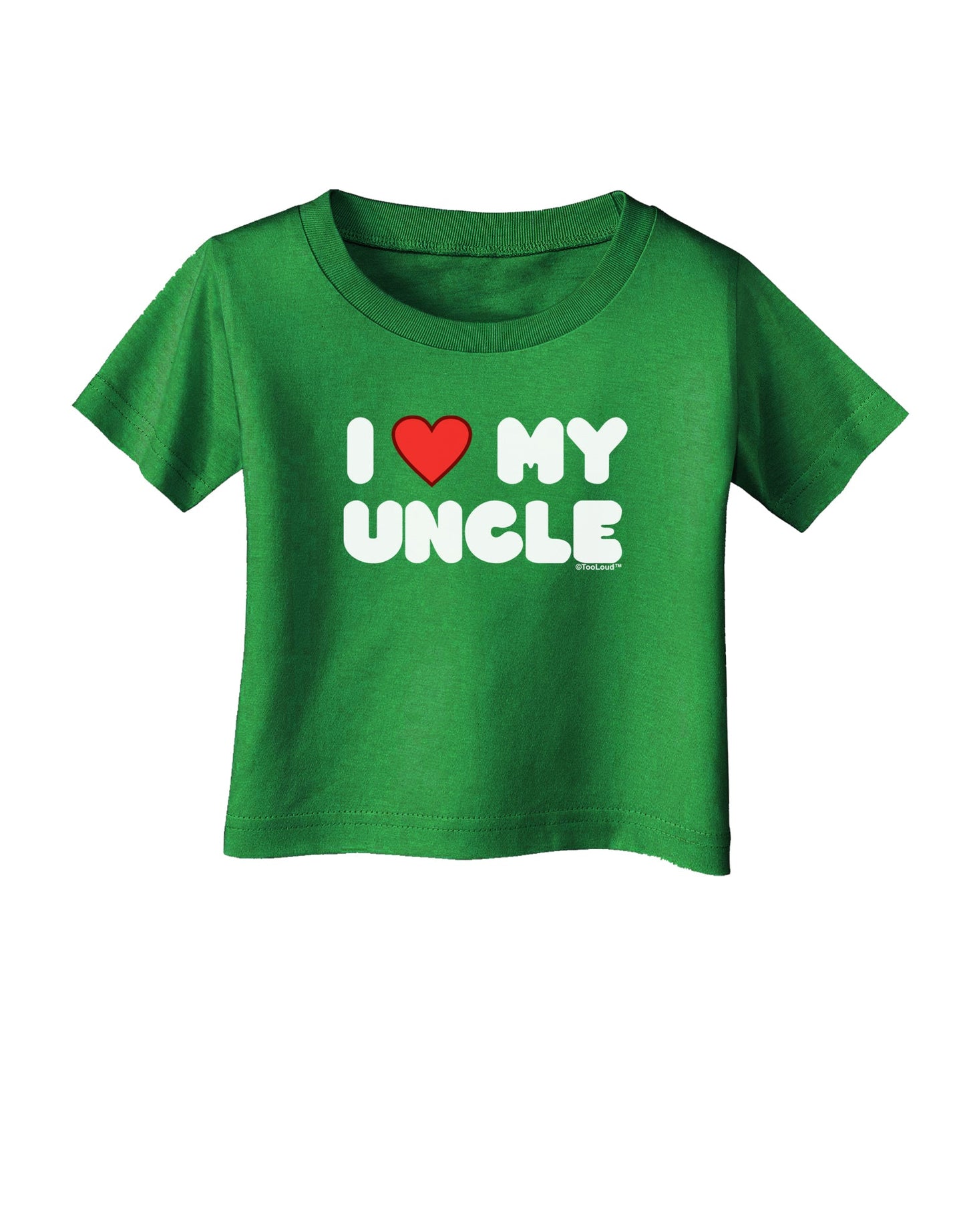 I Heart My Uncle Infant T-Shirt Dark by TooLoud-Infant T-Shirt-TooLoud-Clover-Green-06-Months-Davson Sales