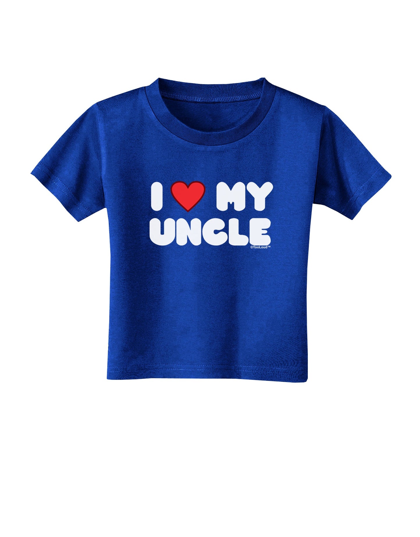 I Heart My Uncle Toddler T-Shirt Dark by TooLoud-Toddler T-Shirt-TooLoud-Royal-Blue-2T-Davson Sales