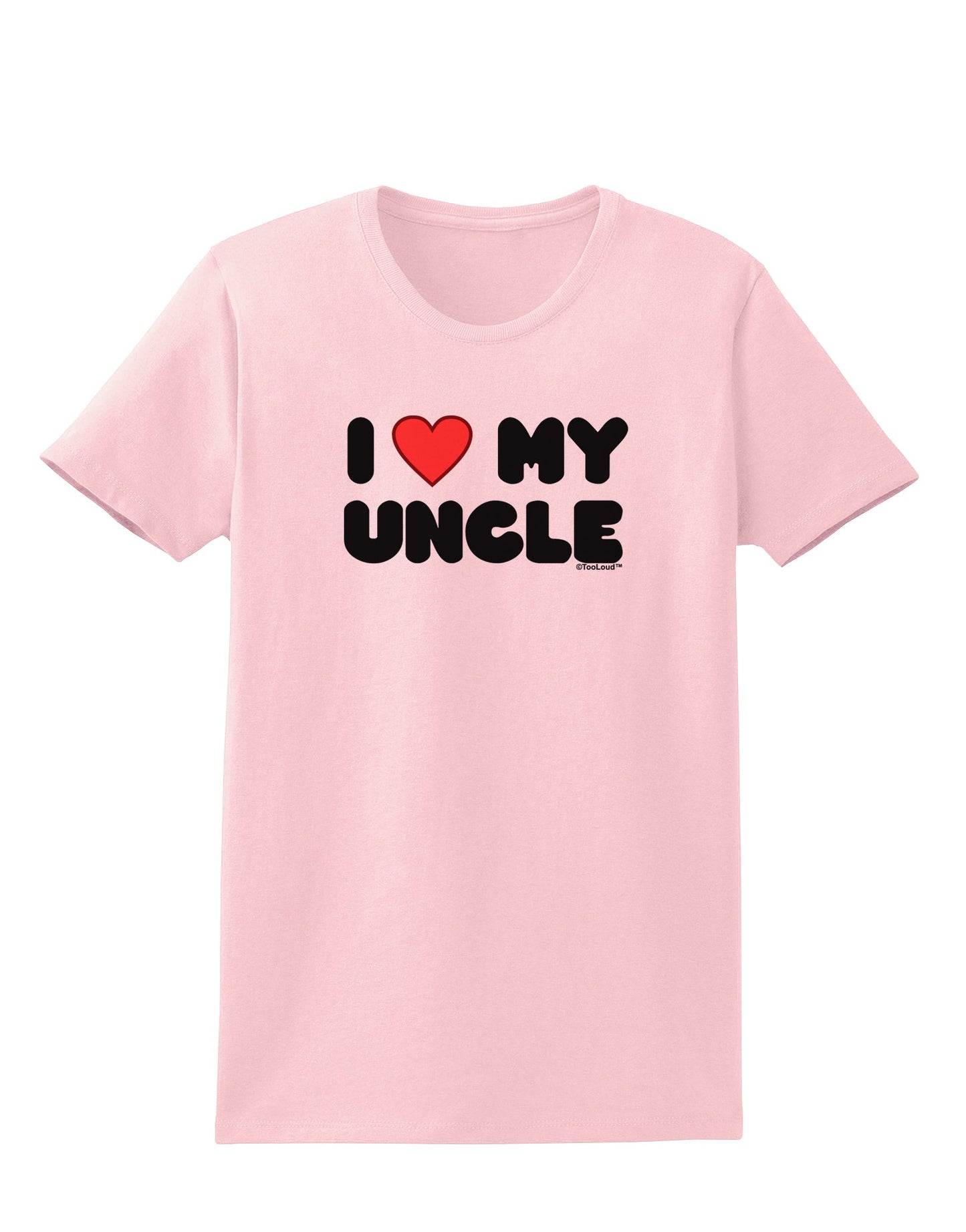 I Heart My Uncle Womens T-Shirt by TooLoud-Womens T-Shirt-TooLoud-PalePink-X-Small-Davson Sales