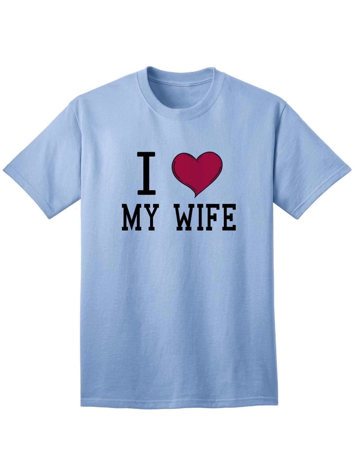 I Heart My Wife Adult Mens and Womens T-Shirt-Womens T-Shirt-TooLoud-Light Blue-Small-Davson Sales