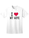 I Heart My Wife Adult Mens and Womens T-Shirt-Womens T-Shirt-TooLoud-White-Small-Davson Sales