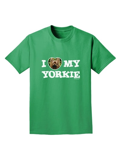 I Heart My Yorkie Adult Dark T-Shirt by TooLoud-Mens T-Shirt-TooLoud-Kelly-Green-Small-Davson Sales