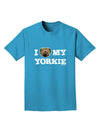 I Heart My Yorkie Adult Dark T-Shirt by TooLoud-Mens T-Shirt-TooLoud-Turquoise-Small-Davson Sales