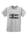 I Heart My Yorkie Childrens T-Shirt by TooLoud-Childrens T-Shirt-TooLoud-AshGray-X-Small-Davson Sales