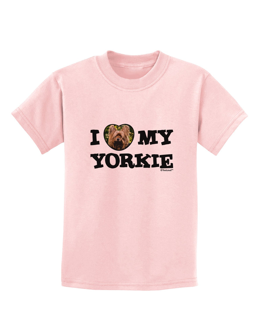 I Heart My Yorkie Childrens T-Shirt by TooLoud-Childrens T-Shirt-TooLoud-White-X-Small-Davson Sales