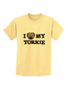 I Heart My Yorkie Childrens T-Shirt by TooLoud-Childrens T-Shirt-TooLoud-Daffodil-Yellow-X-Small-Davson Sales