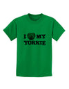 I Heart My Yorkie Childrens T-Shirt by TooLoud-Childrens T-Shirt-TooLoud-Kelly-Green-X-Small-Davson Sales