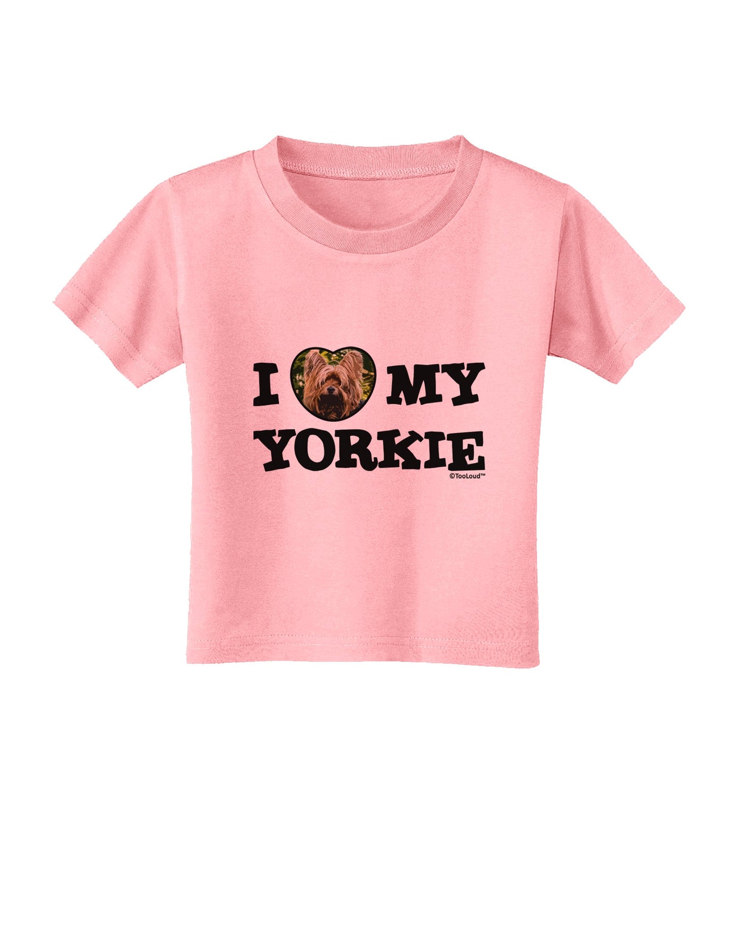 I Heart My Yorkie Toddler T-Shirt by TooLoud-Toddler T-Shirt-TooLoud-Candy-Pink-2T-Davson Sales