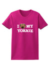 I Heart My Yorkie Womens Dark T-Shirt by TooLoud-Womens T-Shirt-TooLoud-Hot-Pink-Small-Davson Sales