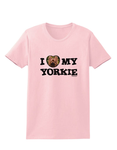 I Heart My Yorkie Womens T-Shirt by TooLoud-Womens T-Shirt-TooLoud-PalePink-X-Small-Davson Sales