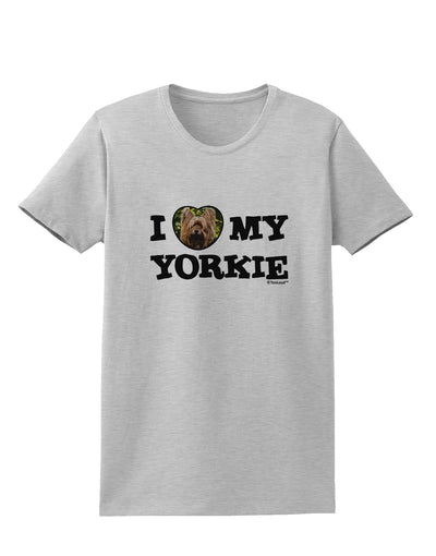 I Heart My Yorkie Womens T-Shirt by TooLoud-Womens T-Shirt-TooLoud-AshGray-X-Small-Davson Sales