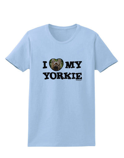 I Heart My Yorkie Womens T-Shirt by TooLoud-Womens T-Shirt-TooLoud-Light-Blue-X-Small-Davson Sales