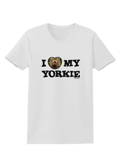 I Heart My Yorkie Womens T-Shirt by TooLoud-Womens T-Shirt-TooLoud-White-X-Small-Davson Sales