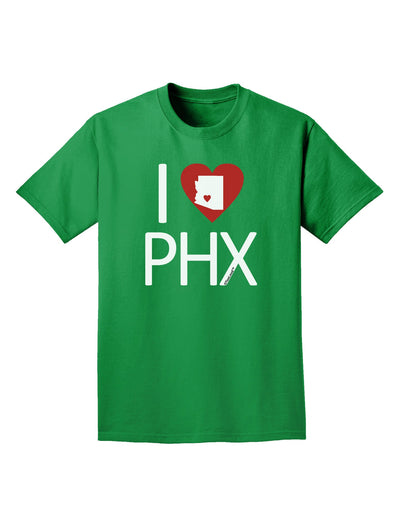 I Heart Phoenix Adult Dark T-Shirt-Mens T-Shirt-TooLoud-Kelly-Green-Small-Davson Sales