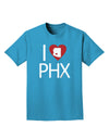 I Heart Phoenix Adult Dark T-Shirt-Mens T-Shirt-TooLoud-Turquoise-Small-Davson Sales