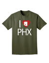 I Heart Phoenix Adult Dark T-Shirt-Mens T-Shirt-TooLoud-Military-Green-Small-Davson Sales