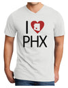 I Heart Phoenix Adult V-Neck T-shirt-Mens V-Neck T-Shirt-TooLoud-White-Small-Davson Sales