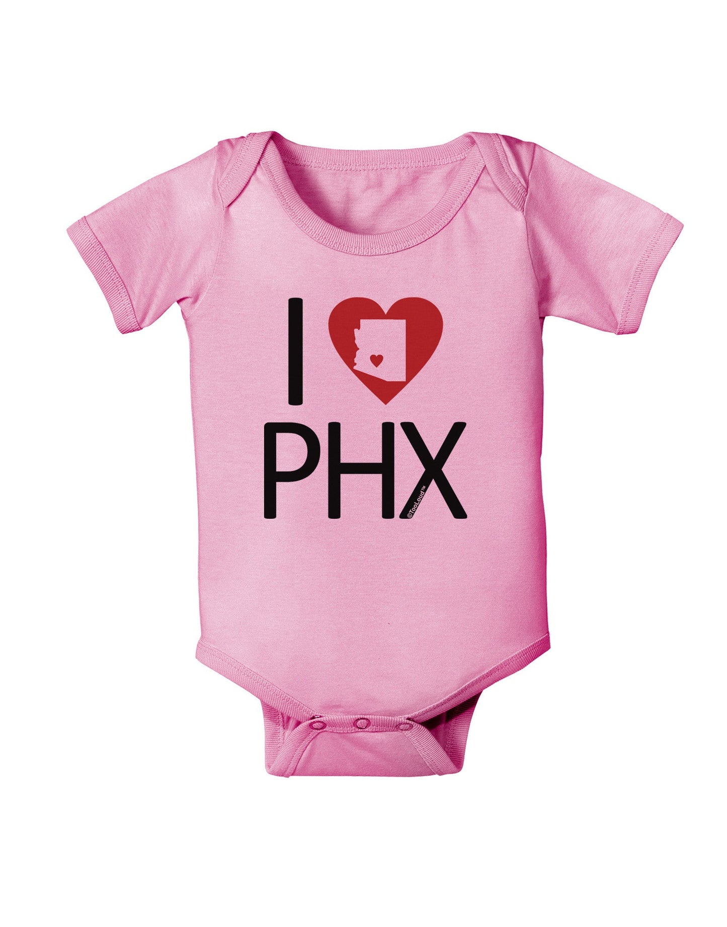 I Heart Phoenix Baby Romper Bodysuit-Baby Romper-TooLoud-Pink-06-Months-Davson Sales
