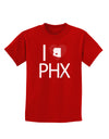 I Heart Phoenix Childrens Dark T-Shirt-Childrens T-Shirt-TooLoud-Red-X-Small-Davson Sales