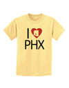 I Heart Phoenix Childrens T-Shirt-Childrens T-Shirt-TooLoud-Daffodil-Yellow-X-Small-Davson Sales