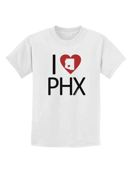I Heart Phoenix Childrens T-Shirt-Childrens T-Shirt-TooLoud-White-X-Small-Davson Sales