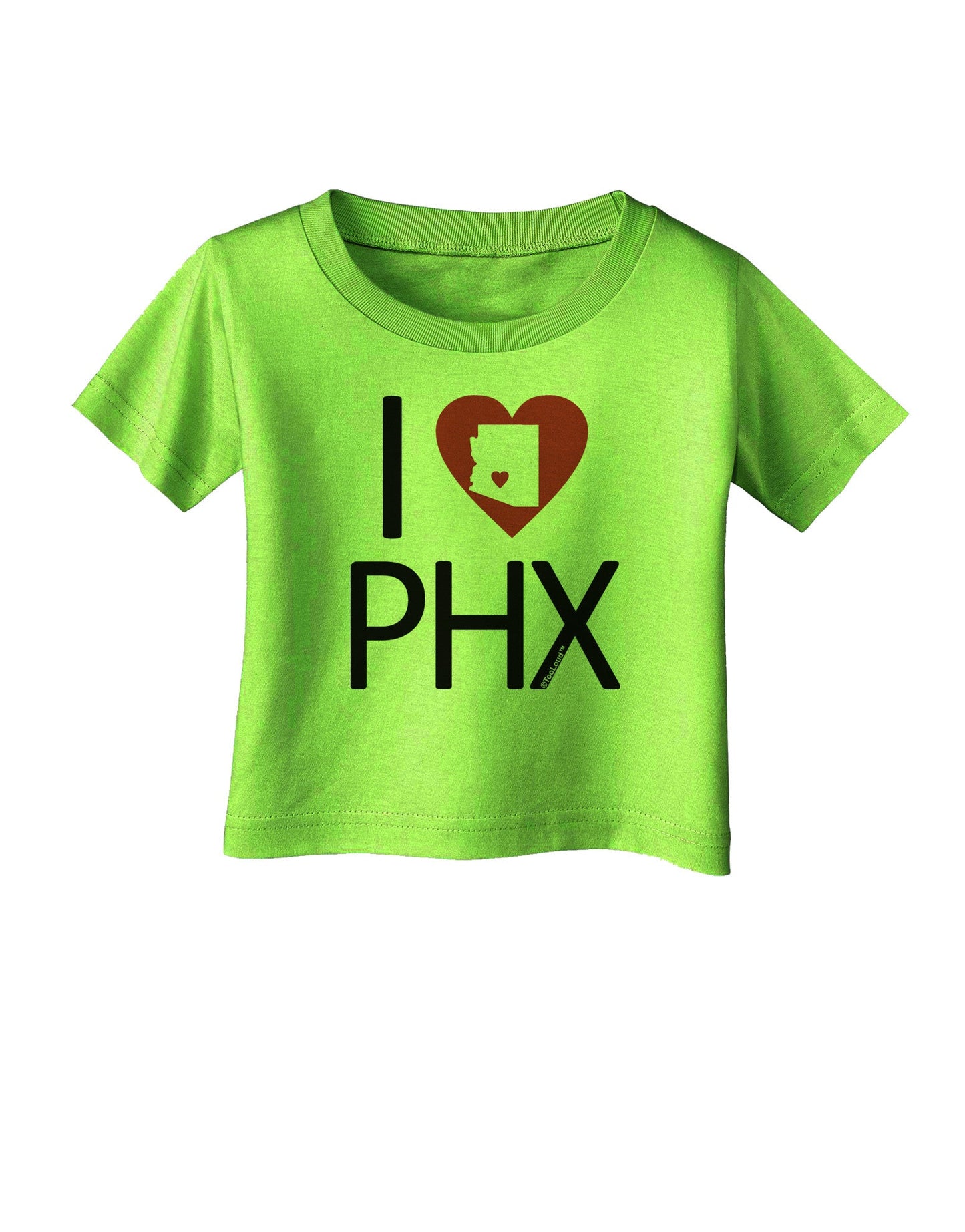 I Heart Phoenix Infant T-Shirt-Infant T-Shirt-TooLoud-Lime-Green-06-Months-Davson Sales