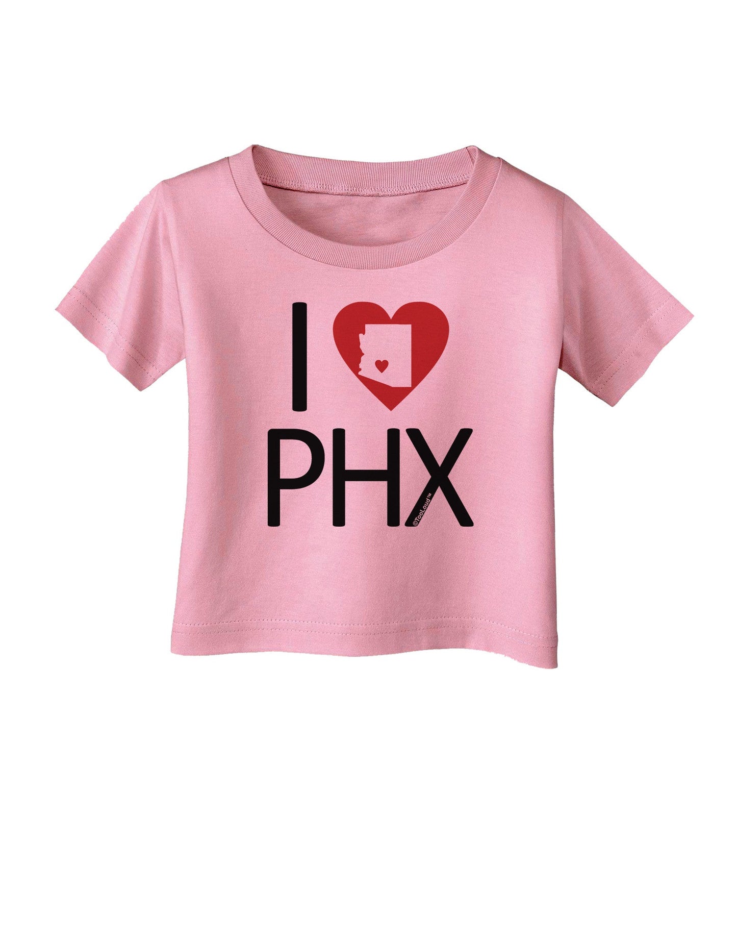 I Heart Phoenix Infant T-Shirt-Infant T-Shirt-TooLoud-Candy-Pink-06-Months-Davson Sales