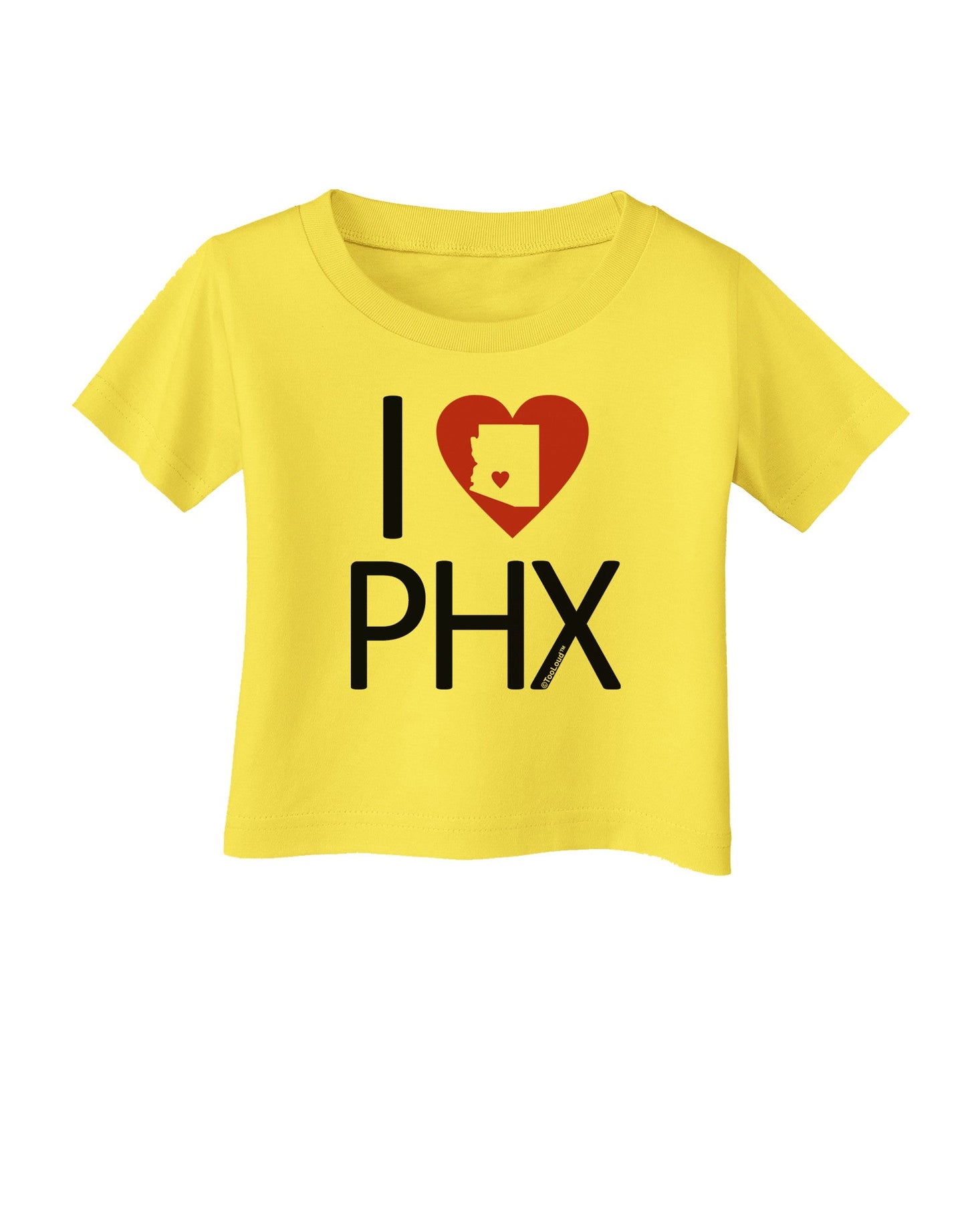 I Heart Phoenix Infant T-Shirt-Infant T-Shirt-TooLoud-Yellow-06-Months-Davson Sales