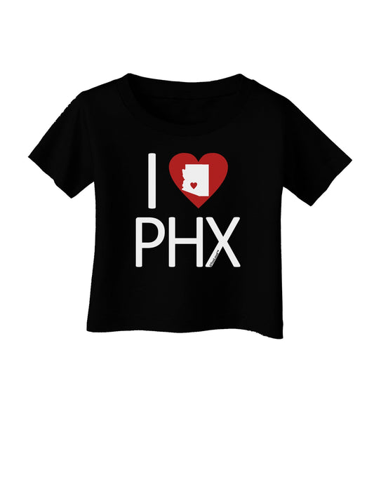 I Heart Phoenix Infant T-Shirt Dark-Infant T-Shirt-TooLoud-Black-06-Months-Davson Sales