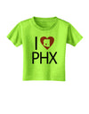 I Heart Phoenix Toddler T-Shirt-Toddler T-Shirt-TooLoud-Lime-Green-2T-Davson Sales