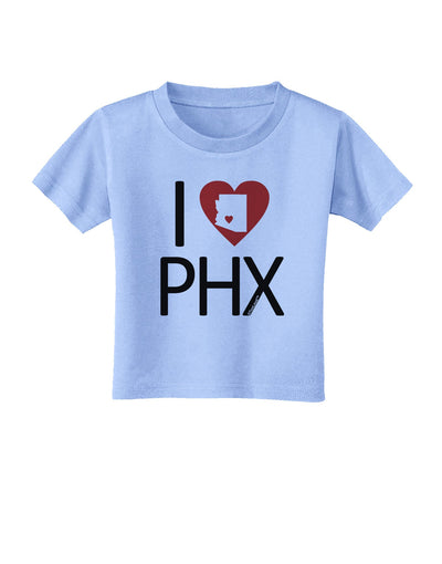 I Heart Phoenix Toddler T-Shirt-Toddler T-Shirt-TooLoud-Aquatic-Blue-2T-Davson Sales