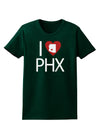 I Heart Phoenix Womens Dark T-Shirt-Womens T-Shirt-TooLoud-Forest-Green-Small-Davson Sales