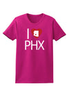 I Heart Phoenix Womens Dark T-Shirt-Womens T-Shirt-TooLoud-Hot-Pink-Small-Davson Sales