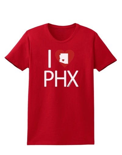 I Heart Phoenix Womens Dark T-Shirt-Womens T-Shirt-TooLoud-Red-X-Small-Davson Sales