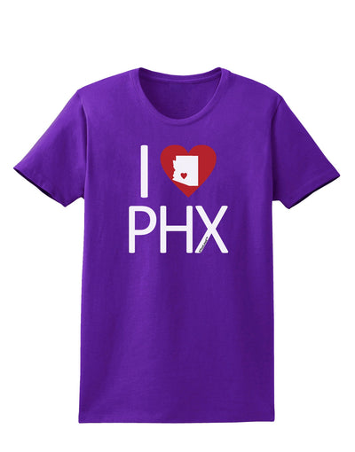 I Heart Phoenix Womens Dark T-Shirt-Womens T-Shirt-TooLoud-Purple-X-Small-Davson Sales