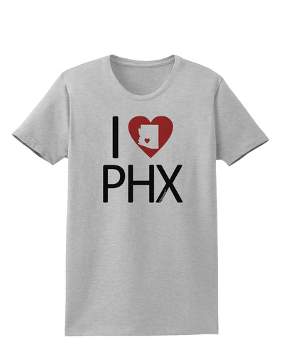 I Heart Phoenix Womens T-Shirt-Womens T-Shirt-TooLoud-AshGray-X-Small-Davson Sales