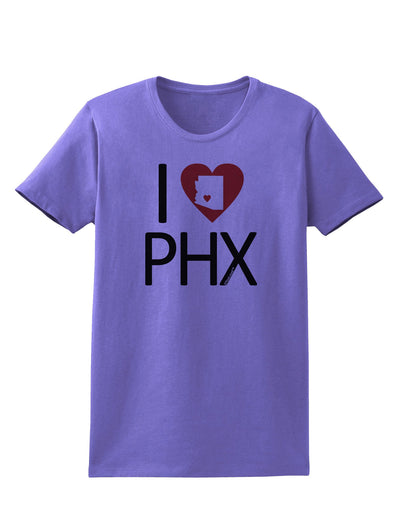 I Heart Phoenix Womens T-Shirt-Womens T-Shirt-TooLoud-Violet-X-Small-Davson Sales