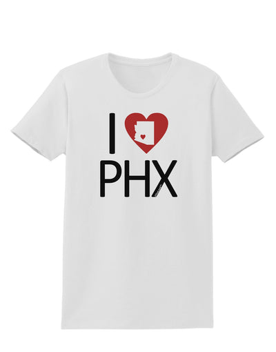 I Heart Phoenix Womens T-Shirt-Womens T-Shirt-TooLoud-White-X-Small-Davson Sales