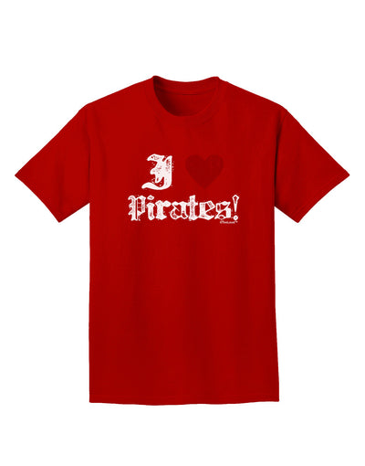 I Heart Pirates Adult Dark T-Shirt-Mens T-Shirt-TooLoud-Red-Small-Davson Sales